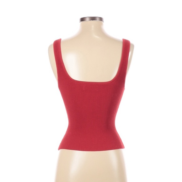 Aritzia Babaton Sculpt Knit Red Tank - Picture 5 of 7